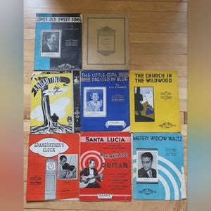 Vintage sheet music